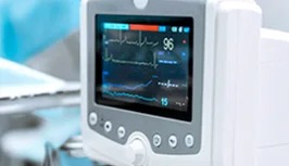 Monitor medis dan Ventilator medis